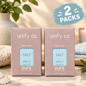 2 Pack Pura Unify Co. Salt Fragrance Refill 0.33 oz Smart Scent